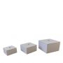 Espiel Κουτιά Mdf/Pu Μπεζ Σετ 3 Τμχ 20x20x12 Εκ. Κωδικός: Κωδικός: NKL115