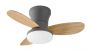 ItLighting Bay Ανεμιστήρας Οροφής Με Φως Led Γκρι/Natural DC 20W 3CCT 102000930 - Dimmable