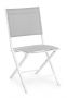 Bizzotto Elin Πτυσσόμενη Καρέκλα Εξωτερικού Χώρου Λευκή/Γκρι 47x57x88