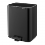 Brabantia BO Κάδος Απορριμμάτων Μεταλλικός 12Lt. I Matt Black