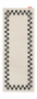 Fatboy Carpretty Catwalk Check Border - Χαλί Πολυπροπυλενίου 80x200 I Anthracite/Creme