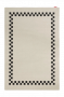 Fatboy Carpretty Petit Check Border - Χαλί Πολυπροπυλενίου 160x230 I Anthracite/Creme