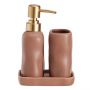 MRSHome Σετ Μπάνιου Stoneware 3 Τμχ I Pink