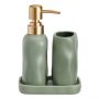 MRSHome Σετ Μπάνιου Stoneware 3 Τμχ I Green