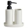 MRSHome Σετ Μπάνιου Stoneware 3 Τμχ I White
