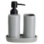 MRSHome Σετ Μπάνιου Stoneware 3 Τμχ I Cool Grey