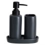 MRSHome Σετ Μπάνιου Stoneware 3 Τμχ I Black