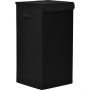 MRSHome Καλάθι Απλύτων Αναδιπλούμενο Υφασμάτινο 35x35x60 Εκ. I Μαύρο