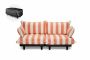 Fatboy Paletti - Καναπές Διθέσιος Από Ύφασμα Olefin 190x100x90 I Stripe Orange Creme