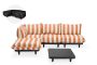 Fatboy Paletti Large - Σετ Σαλόνι Αριστερό 280x190x90 I Anthracite Τραπέζι - Stripe Orange Creme