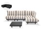 Fatboy Paletti Large - Σετ Σαλόνι Δεξιό 280x190x90 I Anthracite Τραπέζι - Stripe Cacao