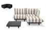 Fatboy Paletti Medium - Σετ Σαλόνι Δεξιό 190x190x90 I Anthracite Τραπέζι - Stripe Cacao