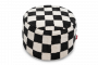 Fatboy Point Teddy Chess - Πουφ Υφασμάτινο Ø50x35 I Black Creme 