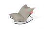 Fatboy - Σετ Κουνιστή Πολυθρόνα Rock 'N Roll Και Πουφ BeanBag Original Outdoor I Grey Taupe