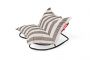 Fatboy - Σετ Κουνιστή Πολυθρόνα Rock 'N Roll Και Πουφ BeanBag Original Outdoor I Stripe Cacao 