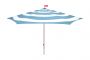 Fatboy Stripesol - Ομπρέλα Κήπου Αλουμινίου/Υφασμάτινη Ø350x280 I Wave Blue