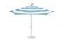 Fatboy Stripesol  - Ομπρέλα Κήπου Αλουμινίου/Υφασμάτινη Με Γκρι Βάση Ø350 Εκ. I Wave Blue
