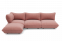 Fatboy Sumo Καναπές Γωνιακός Αριστερός Κοτλέ 301x204,5x90 I Soft Pink 