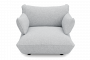 Fatboy Sumo Loveseat - Πολυθρόνα Υφασμάτινη Μπουκλέ 114x108x90 I Light Grey Melange 