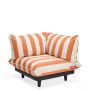 Fatboy Paletti - Πολυθρόνα Γωνιακή Αριστερά Εξωτερικού Χώρου 100x100x90 I Stripe Orange Creme