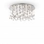 IDEAL LUX 15ΦΩΤΟ ΦΩΤΙΣΤΙΚΟ ΟΡΟΦΗΣ ΜΕ ΚΡΥΣΤΑΛΛΑ ΧΡΩΜΙΟ Ø80 MOONLIGHT PL15 077819