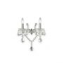 IDEAL LUX 2ΦΩΤΗ ΑΠΛΙΚΑ ΜΕ ΚΡΥΣΤΑΛΛΑ ΧΡΩΜΙΟ/ΔΙΑΦΑΝΗ FLORIAN AP2 035642