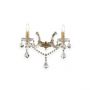 IDEAL LUX 2ΦΩΤΗ ΑΠΛΙΚΑ ΜΕ ΚΡΥΣΤΑΛΛΑ ΧΡΥΣΗ/ΔΙΑΦΑΝΗ FLORIAN AP2 035659