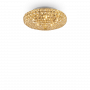 IDEAL LUX 5ΦΩΤΗ ΠΛΑΦΟΝΙΕΡΑ ΜΕ ΚΡΥΣΤΑΛΛΑ ΧΡΥΣΗ Ø38 KING PL5 073187