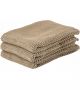 Zone Denmark Πετσέτες Κουζίνας Βαμβακερές Σετ 3 Τμχ 27x27 Εκ. - Khaki
