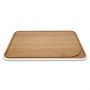 Pebbly Επιφάνεια Κοπής Από Bamboo Natural/Λευκή 35x25