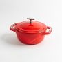 Lodge USA Enamel™ Κατσαρόλα-Γάστρα Μαντεμένια Εμαγιέ 2,8 Lt Ι Cherry On Top