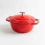 Lodge USA Enamel™ Κατσαρόλα-Γάστρα Μαντεμένια Εμαγιέ 4,2 Lt Ι Cherry On Top