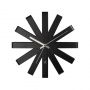 Umbra Ρολόι Τοίχου Ατσάλινο Μαύρο Ribbon 31x6x31