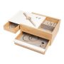 Umbra Κοσμηματοθήκη Ξύλινη/Μεταλλική Λευκή/Natural Stowit 26x22,2x12,1