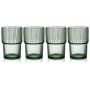 Bitz Ποτήρια Καφέ/Ροφημάτων Γυάλινα Σετ 4 Τμχ 12,5 Εκ. 380 ml - Kusintha Green
