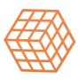 Zone Denmark Σουπλά Για Ζεστά Σκεύη Σιλικόνης 16x14 - Cube Orange