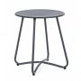 Bizzotto Wissant Βοηθητικό Τραπέζι Εξωτερικού Χώρου Μεταλλικό Ανθρακί 40x40x45