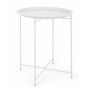 Bizzotto Wissant Βοηθητικό Τραπέζι Εξωτερικού Χώρου Μεταλλικό Λευκό 46x46x52