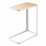 Yamazaki Βοηθητικό Τραπέζι Μεταλλικό Λευκό/Natural Frame 24x45x52