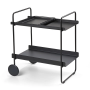 Zone Denmark Τρόλεϊ Μπαρ Μεταλλικό 60,6x40,5x66,4 - A-Cocktail Trolley Black