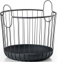 Zone Denmark Καλάθι Οργάνωσης Μεταλλικό Ø40,6x41,1 - Inu Black