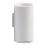 Zone Denmark Επιτοίχια Ποτηροθήκη Αλουμινίου/ABS Ø7,5x13,6 - Rim White