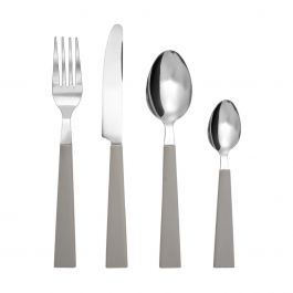 Homely Σετ Μαχαιροπήρουνα 24 Τμχ Από Ανοξείδωτο Ατσάλι 18/0 Μπεζ