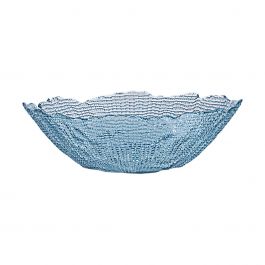 Estia Σαλατιέρα Roche Γυάλινη Μπλε 27,5x8 Εκ.