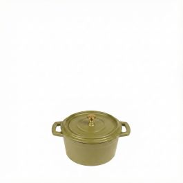 Espiel Volcano Κατσαρολάκι Cast-Iron Χακί Με Enamel 750 ml 14 Εκ. Κωδικός: SAC106