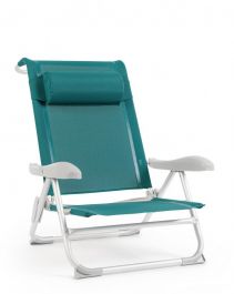 Bizzotto Cayo Καρέκλα Παραλίας Αλουμινίου Τιρκουάζ 57x85x73