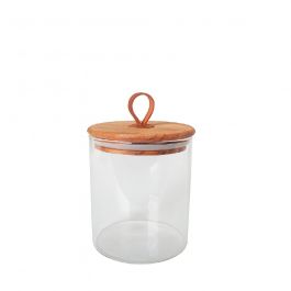 Espiel Δοχείο Γυάλινο 290 ml Με Ξύλινο Καπάκι Κωδικός: DOP202K6