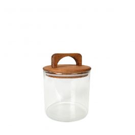 Espiel Δοχείο Γυάλινο 350 ml Με Ξύλινο Καπάκι Κωδικός: DOP210K6