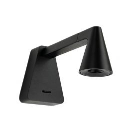 Zambelis Lights LINOR Απλίκα Led Με Κινούμενο Σποτ Μαύρη 7,5x19x10 Εκ. 2694