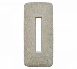 Zaros Επιτοίχια Πλάκα Τέχνης Ανάγλυφη Μπεζ 33,5x74 Εκ. PI403